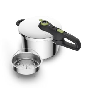 Tefal Secure Trendy trykkoger inkl. dampkurv, 6 liter